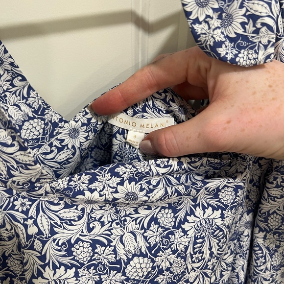 NWOT ANTONIO MELANI Hansen Fit & Flare Dress Size 6 Liberty of London Mortimer! - Picture 5 of 7